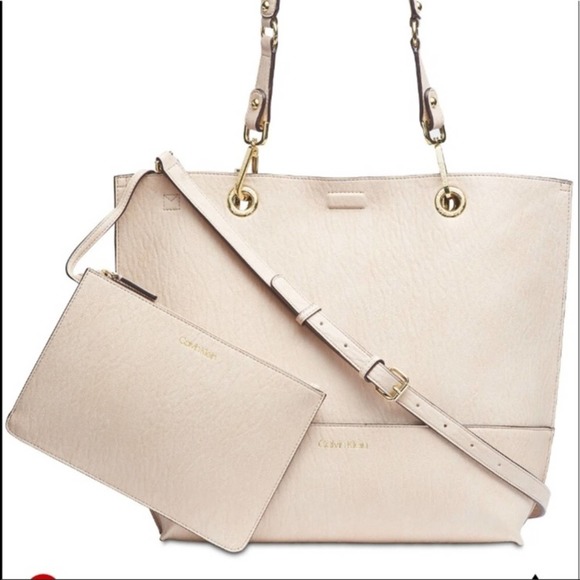 Calvin Klein Handbags - Calvin Klein Reversible Sonoma Tote and pouch